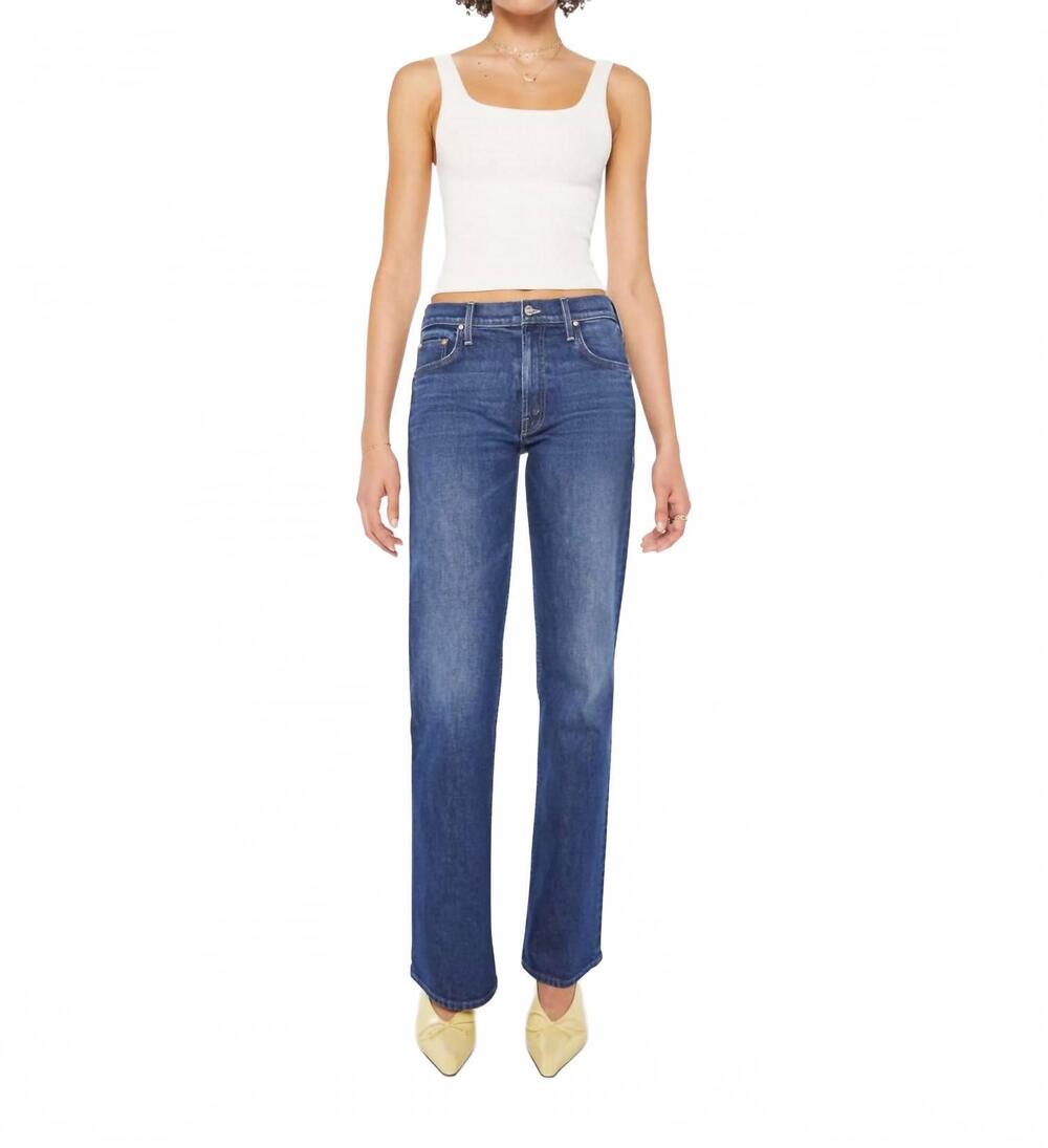 NEW MOTHER bookie sneak jeans in perfectly imperfect